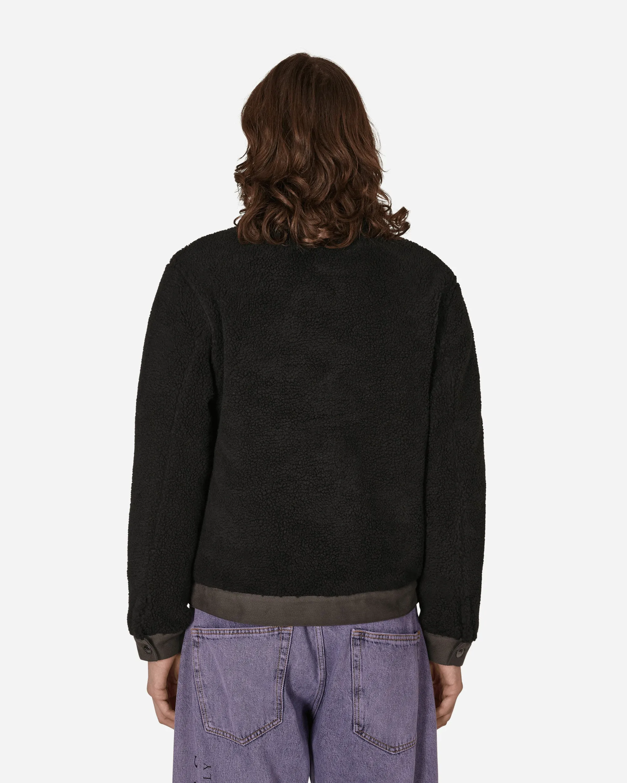 Veste en denim Sherpa Noir