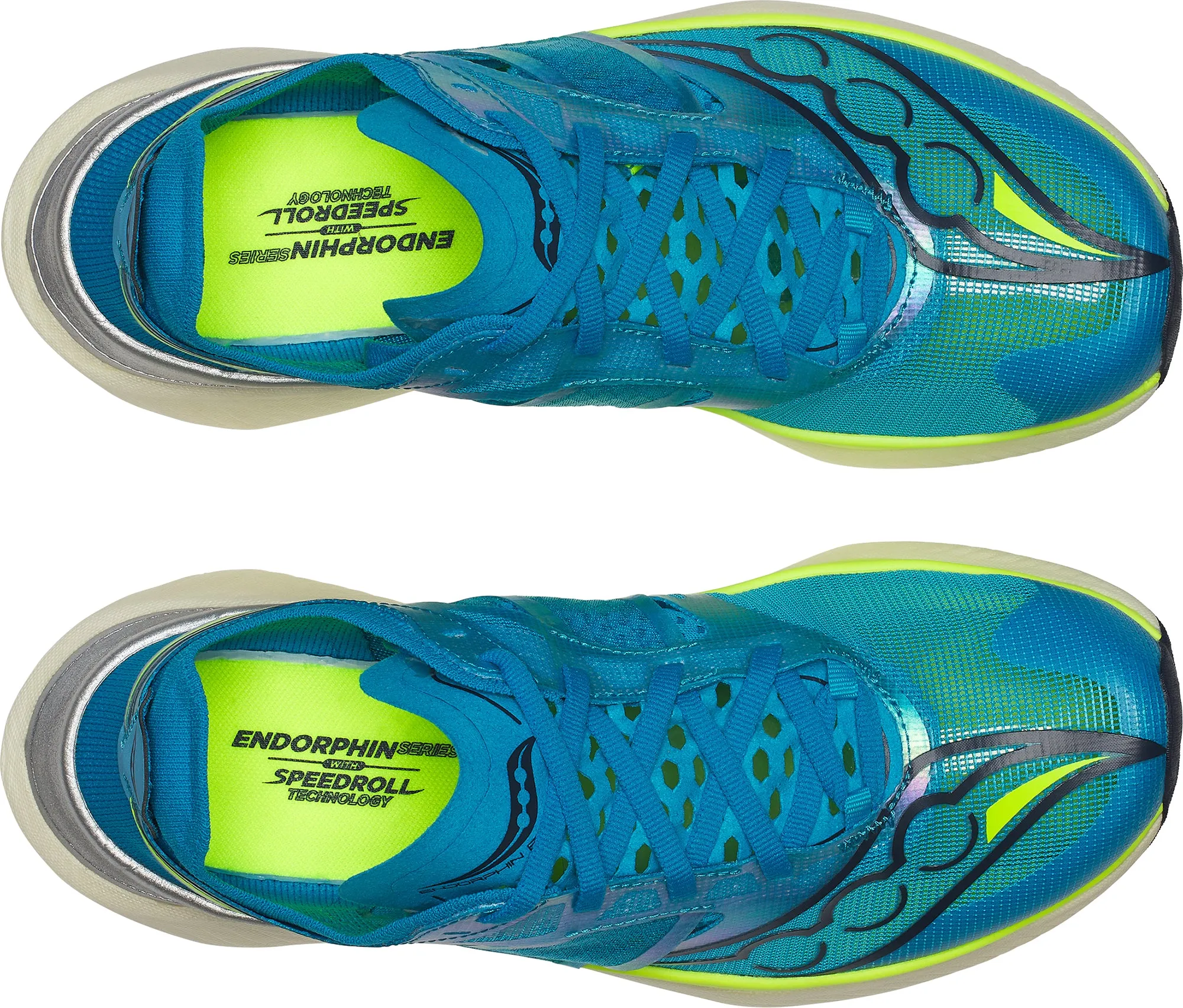 Chaussures de course Saucony Endorphin Elite pour femmes - Bleu
