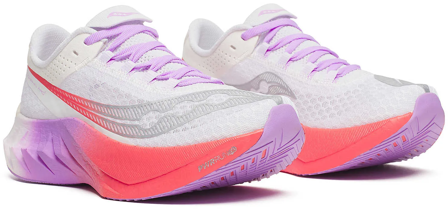 Chaussures de course Saucony Endorphin Pro 4 pour femmes - Blanc