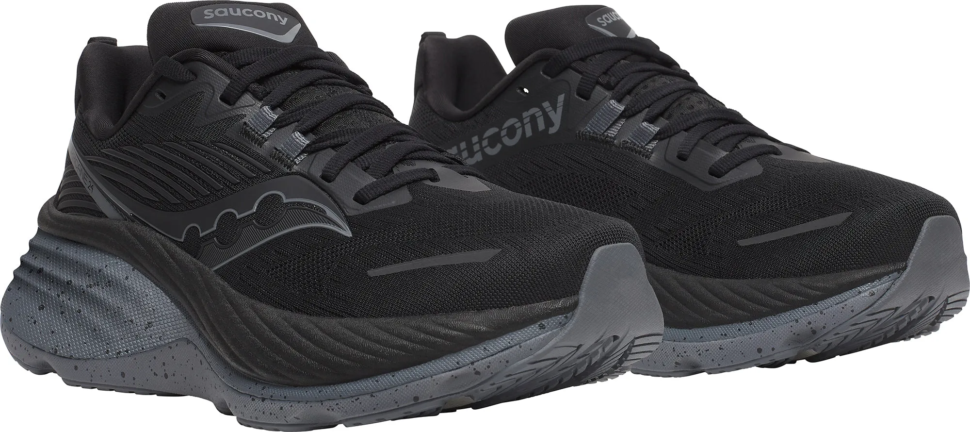 Chaussures de course Saucony Hurricane 24 pour femmes - Noir