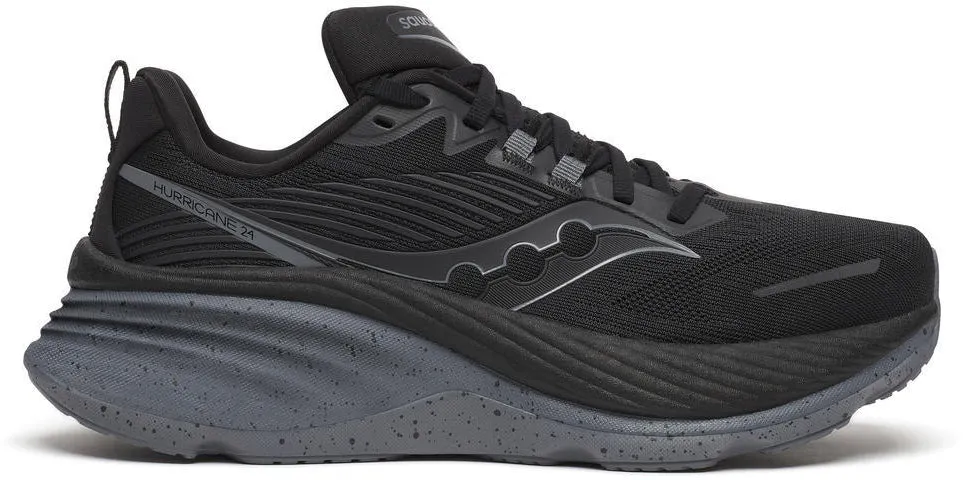 Chaussures de course Saucony Hurricane 24 pour femmes - Noir