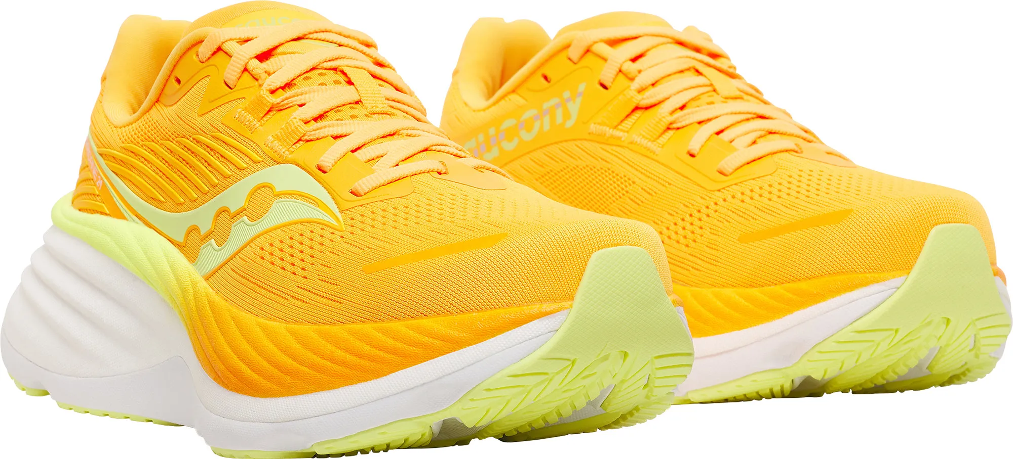 Chaussures de course Saucony Hurricane 24 pour femmes - Jaune