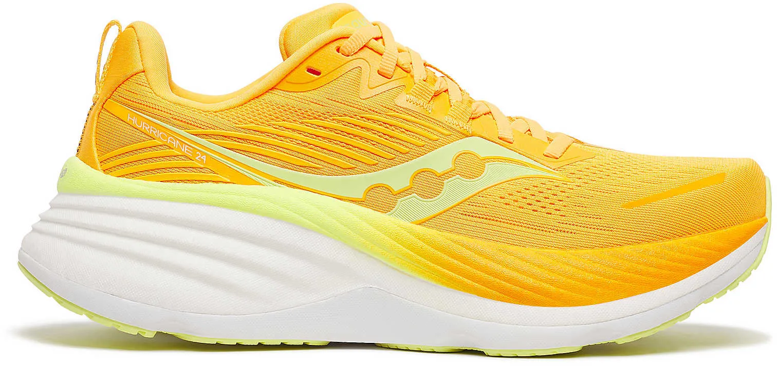 Chaussures de course Saucony Hurricane 24 pour femmes - Jaune