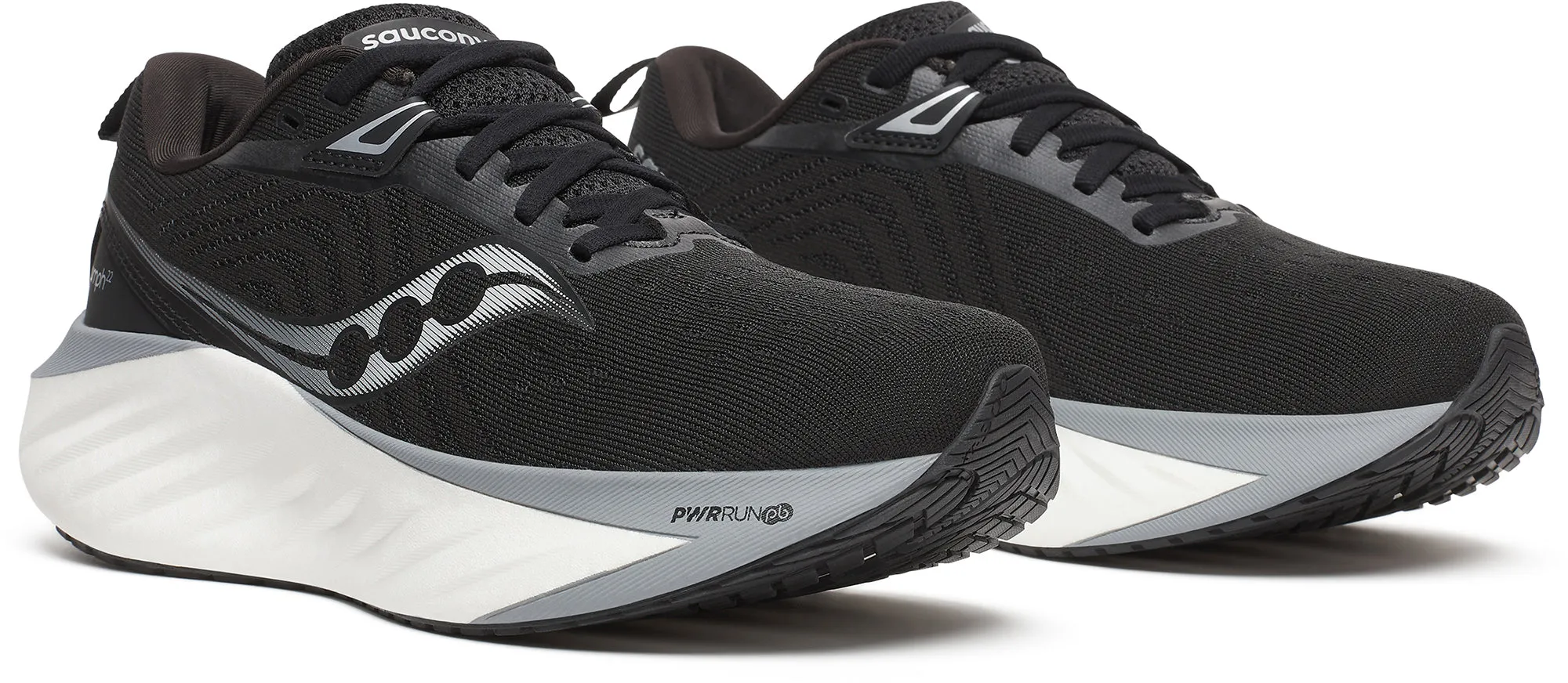 Chaussures de course Saucony Triumph 22 pour femmes - Noir