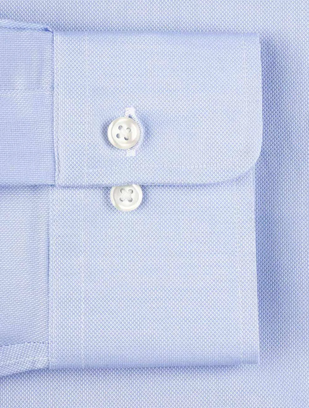 Chemise habillée unie ajustée bleue