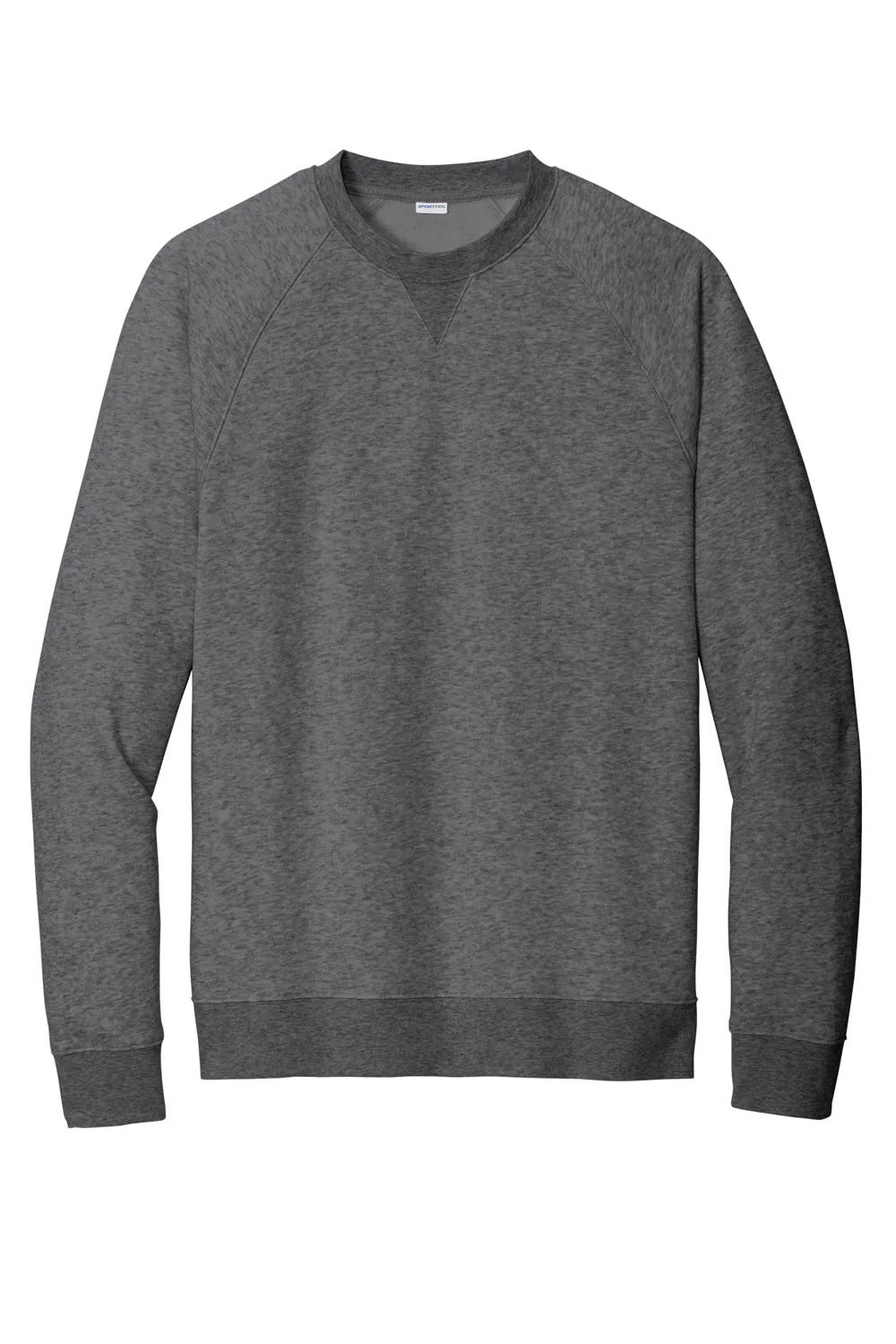 Sport-Tek Sweat-shirt à col rond en polaire pour homme Drive - Gris graphite chiné