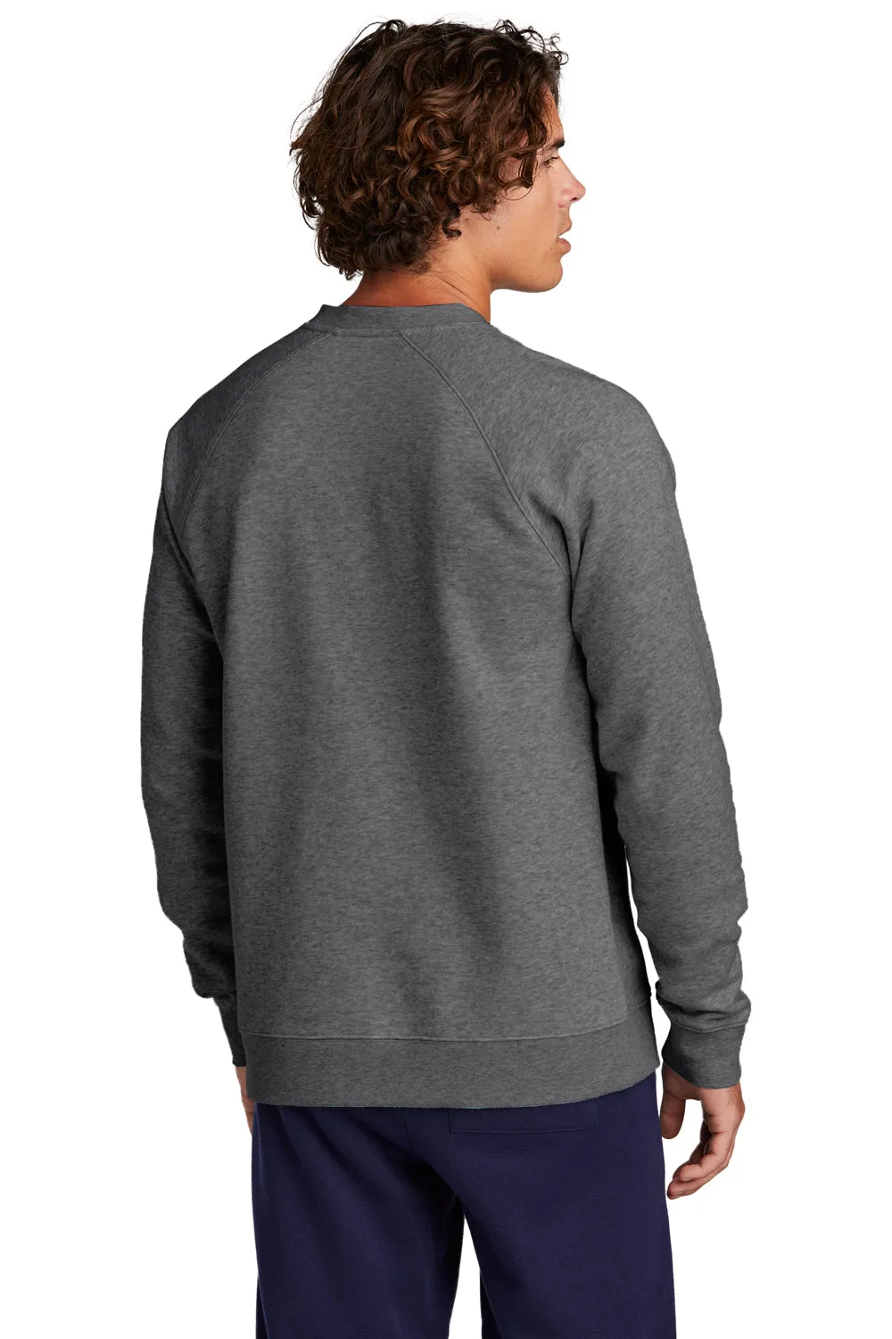 Sport-Tek Sweat-shirt à col rond en polaire pour homme Drive - Gris graphite chiné