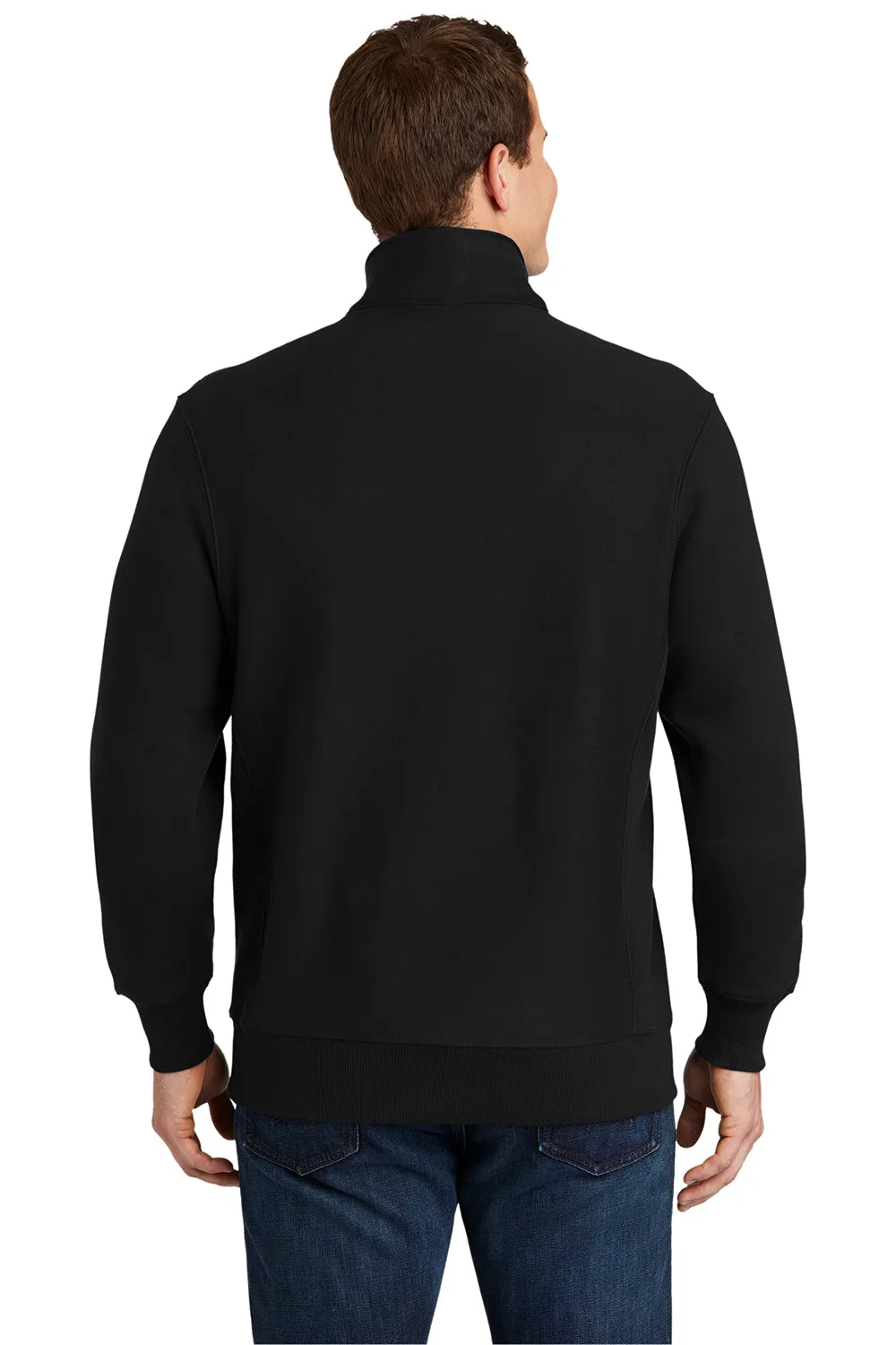 Sport-Tek Pull en polaire pour homme à zip 1/4 - Noir
