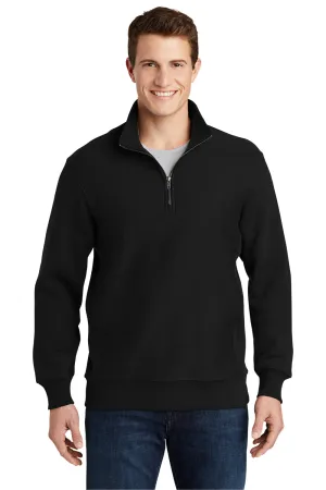 Sport-Tek Pull en polaire pour homme à zip 1/4 - Noir