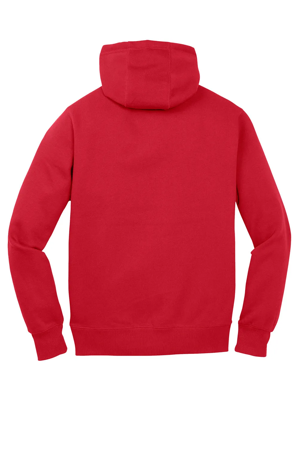 Sport-Tek Sweat à capuche pour homme en polaire anti-rétrécissement avec poche kangourou - Rouge véritable