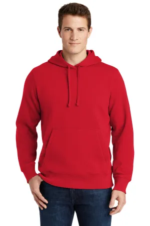 Sport-Tek Sweat à capuche pour homme en polaire anti-rétrécissement avec poche kangourou - Rouge véritable
