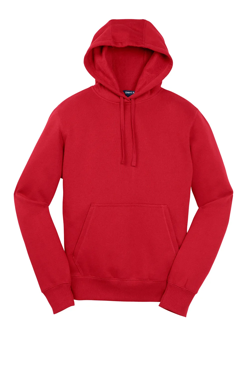 Sport-Tek Sweat à capuche pour homme en polaire anti-rétrécissement avec poche kangourou - Rouge véritable
