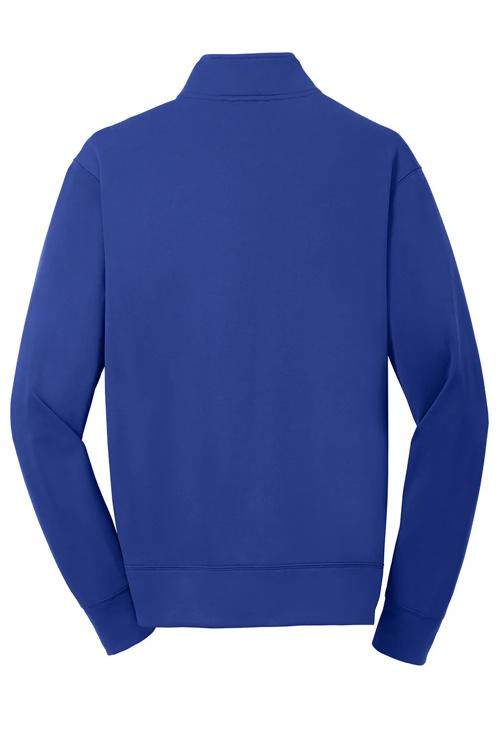 Sport-Tek Sweat-Shirt Homme en Polaire Respirante à Fermeture Éclair Complète avec Poches - Bleu Royal Véritable