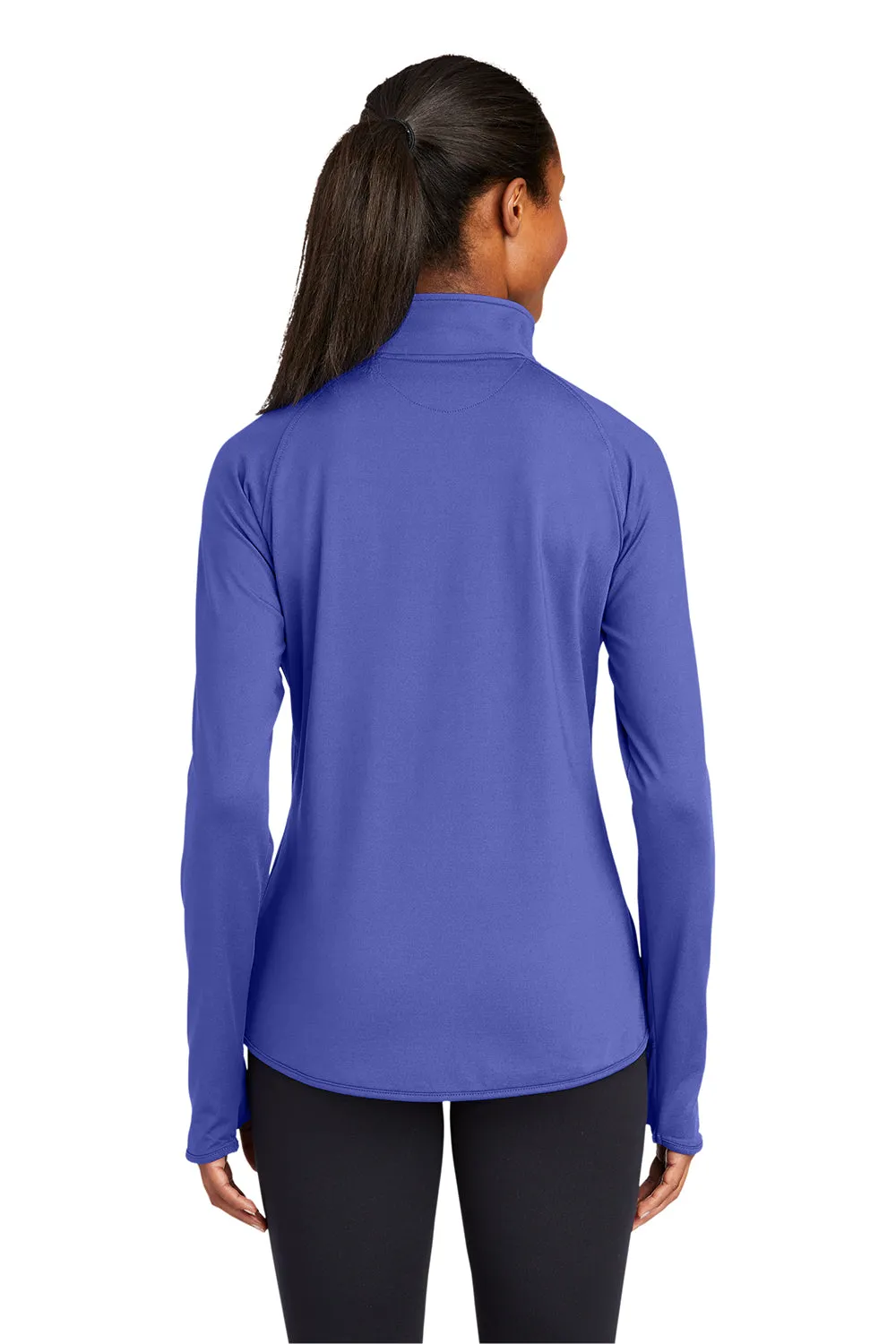 Sport-Tek Sweat-shirt Sport-Wick Femme à effet 1/4 Zip avec poche kangourou - Iris Violet
