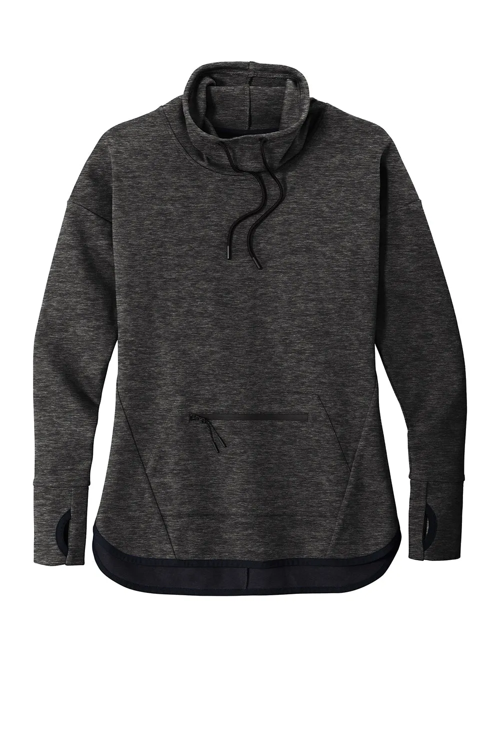 Sport-Tek Sweat à capuche avec poche pour femme Triumph en polaire - Noir chiné