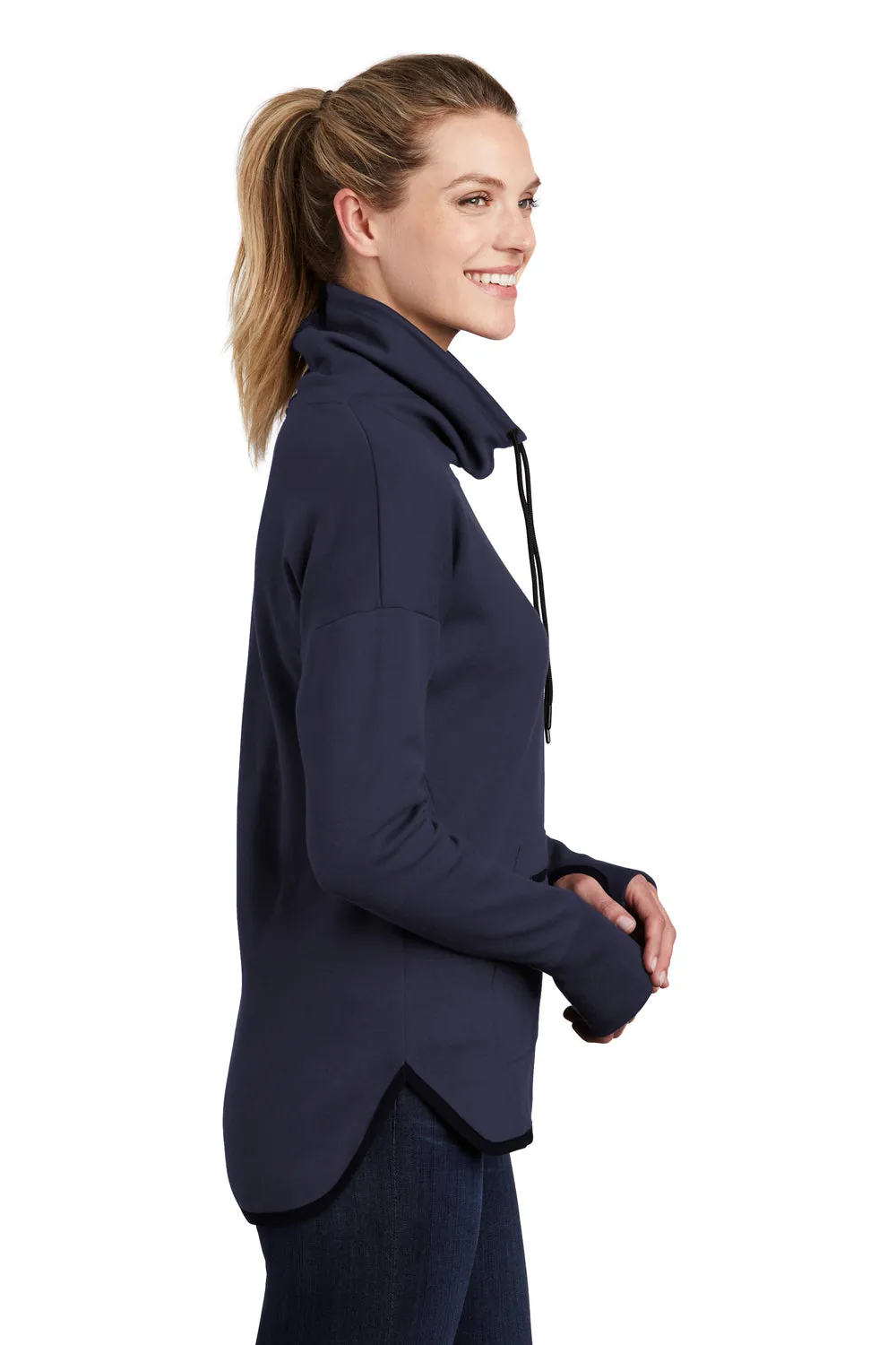 Sport-Tek Femmes Triumph Sweat à capuche en polaire avec poche - Bleu marine - Liquidation