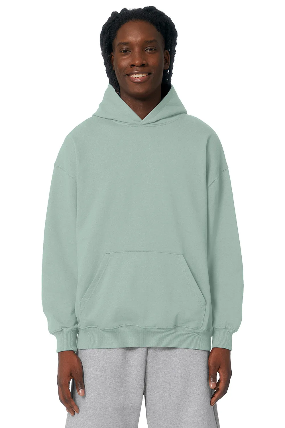 Stanley/Stella Sweat à capuche Cooper Dry pour homme avec poche kangourou - Vert aloès