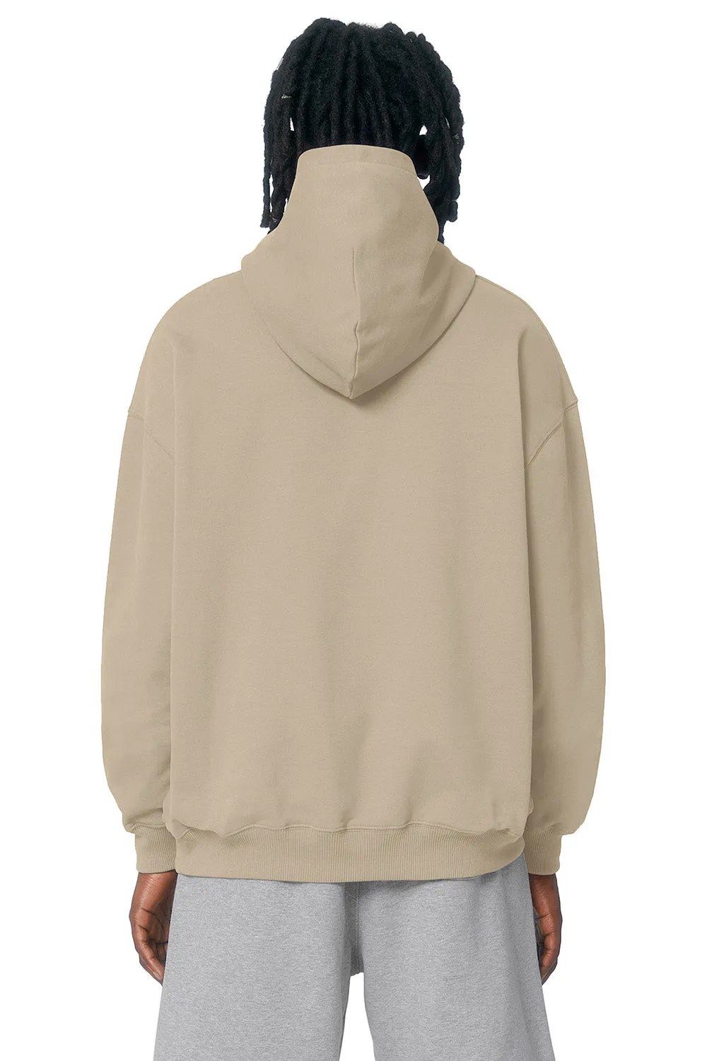 Stanley/Stella Sweat à capuche Cooper Dry pour homme avec poche kangourou - Marron poussière du désert