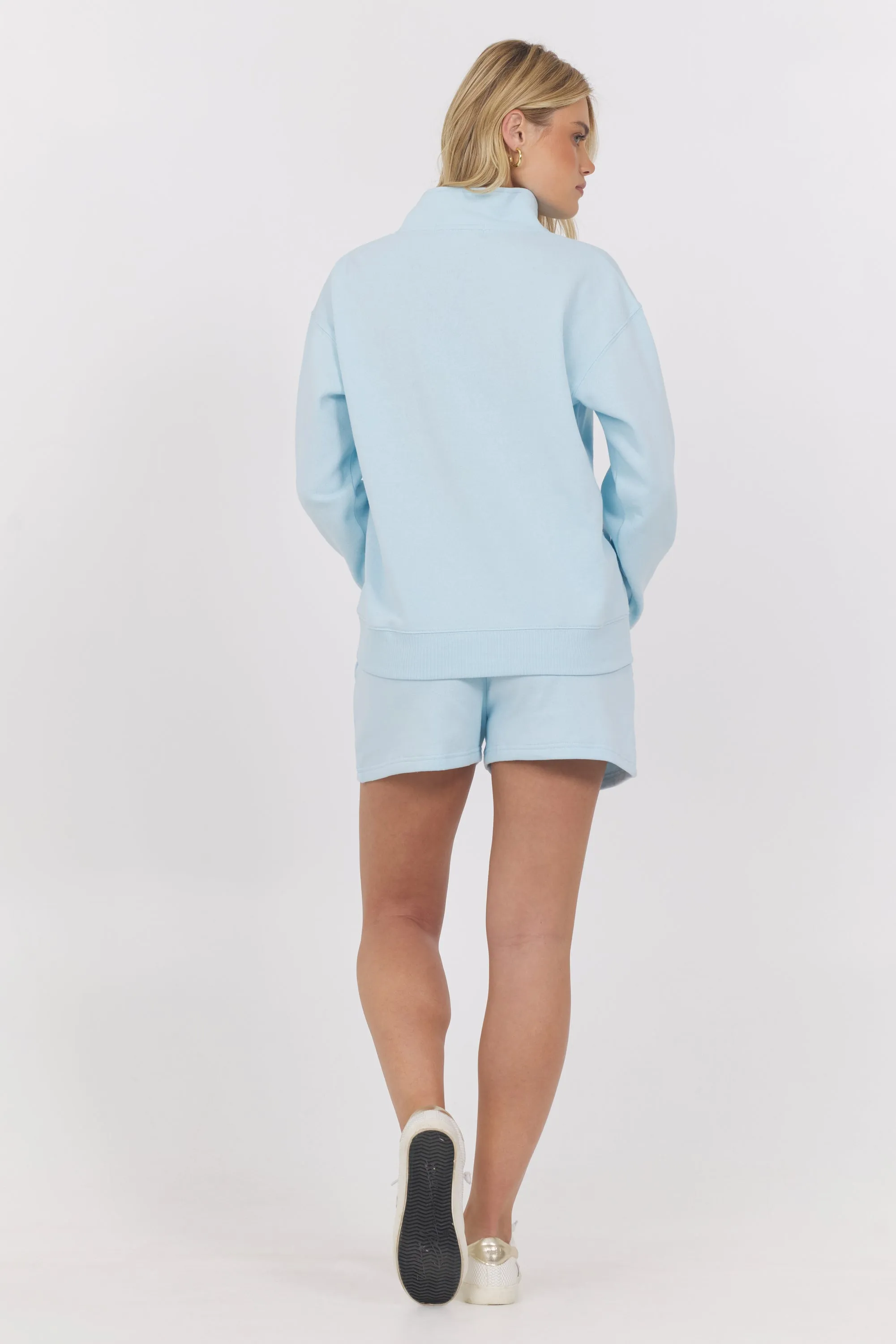 Pull à col zippé quart Surf Wash