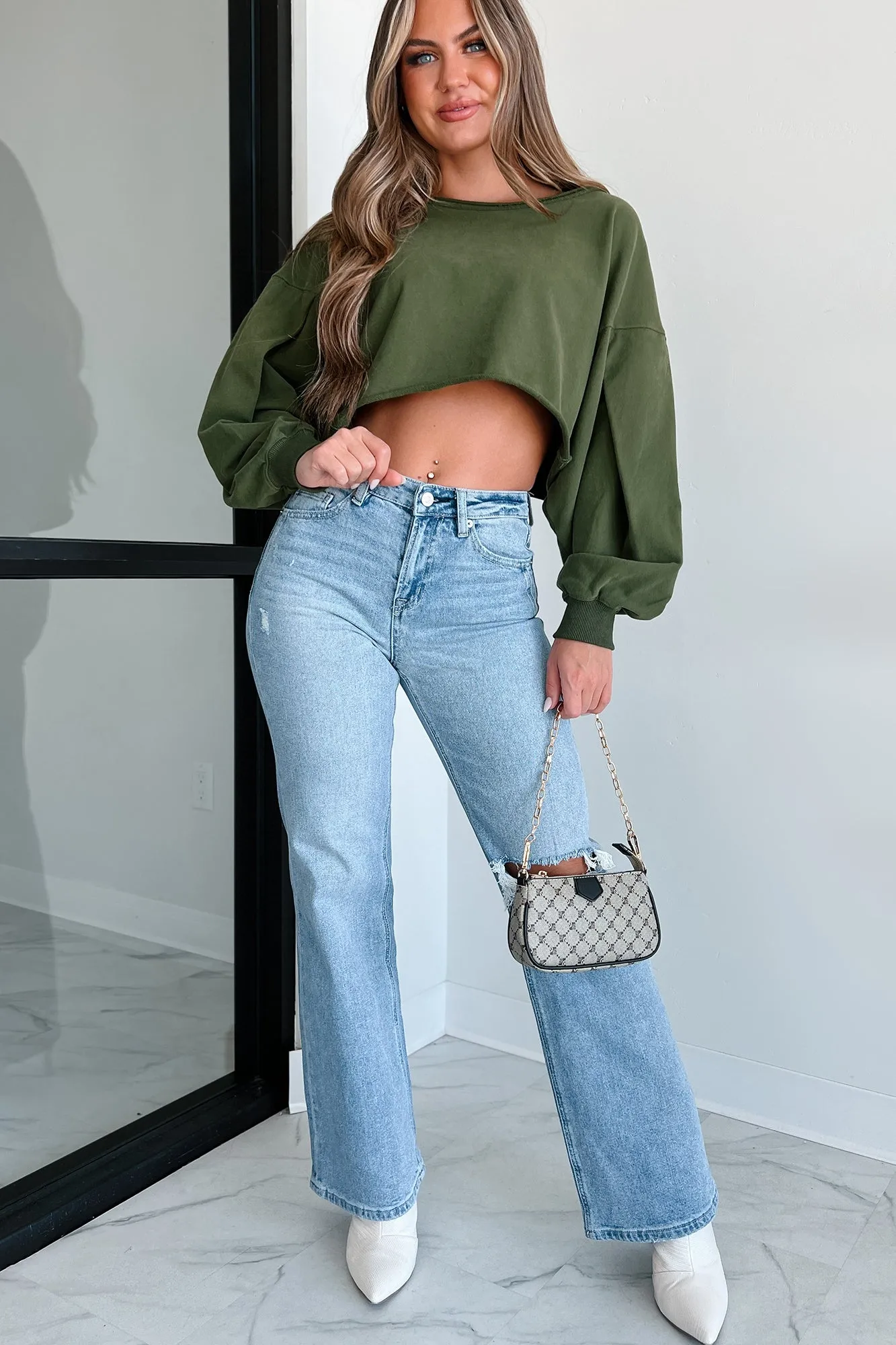 Pull-over court oversize Swapping Stories (Olive)