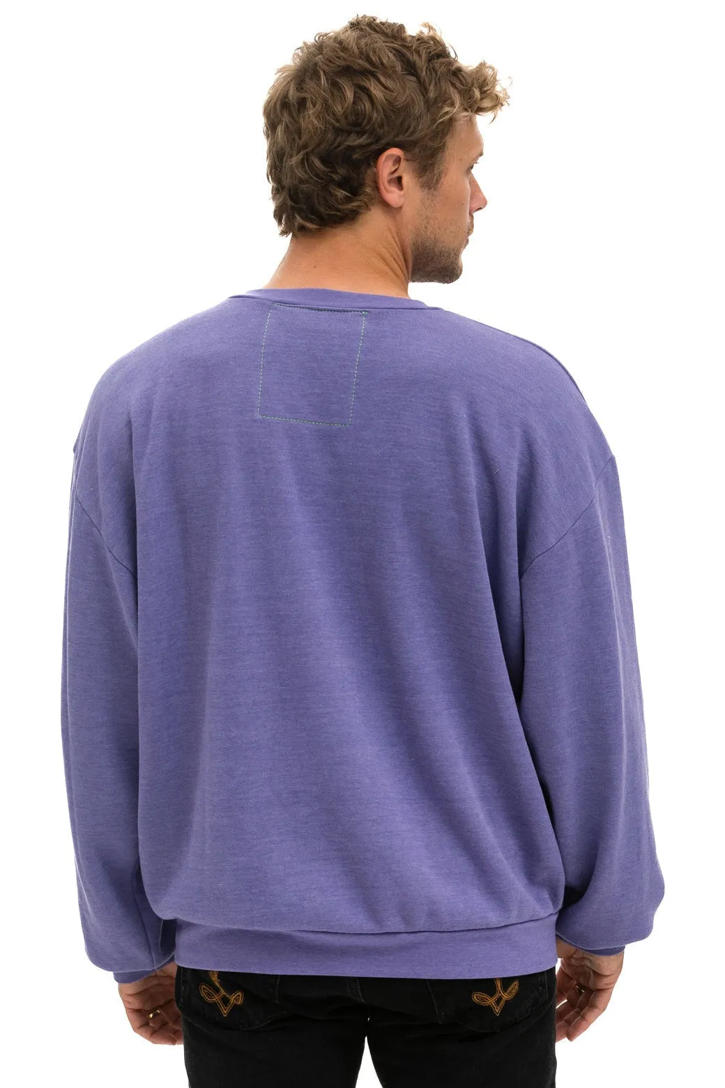 Sweatshirt Logo Brodé Swrxstlo Vêtements Lavande Aviator-Nation