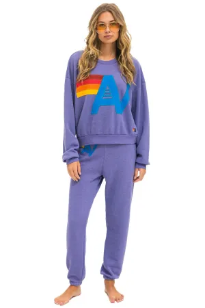 Sweatshirt Logo Brodé Swrxstlo Vêtements Lavande Aviator-Nation