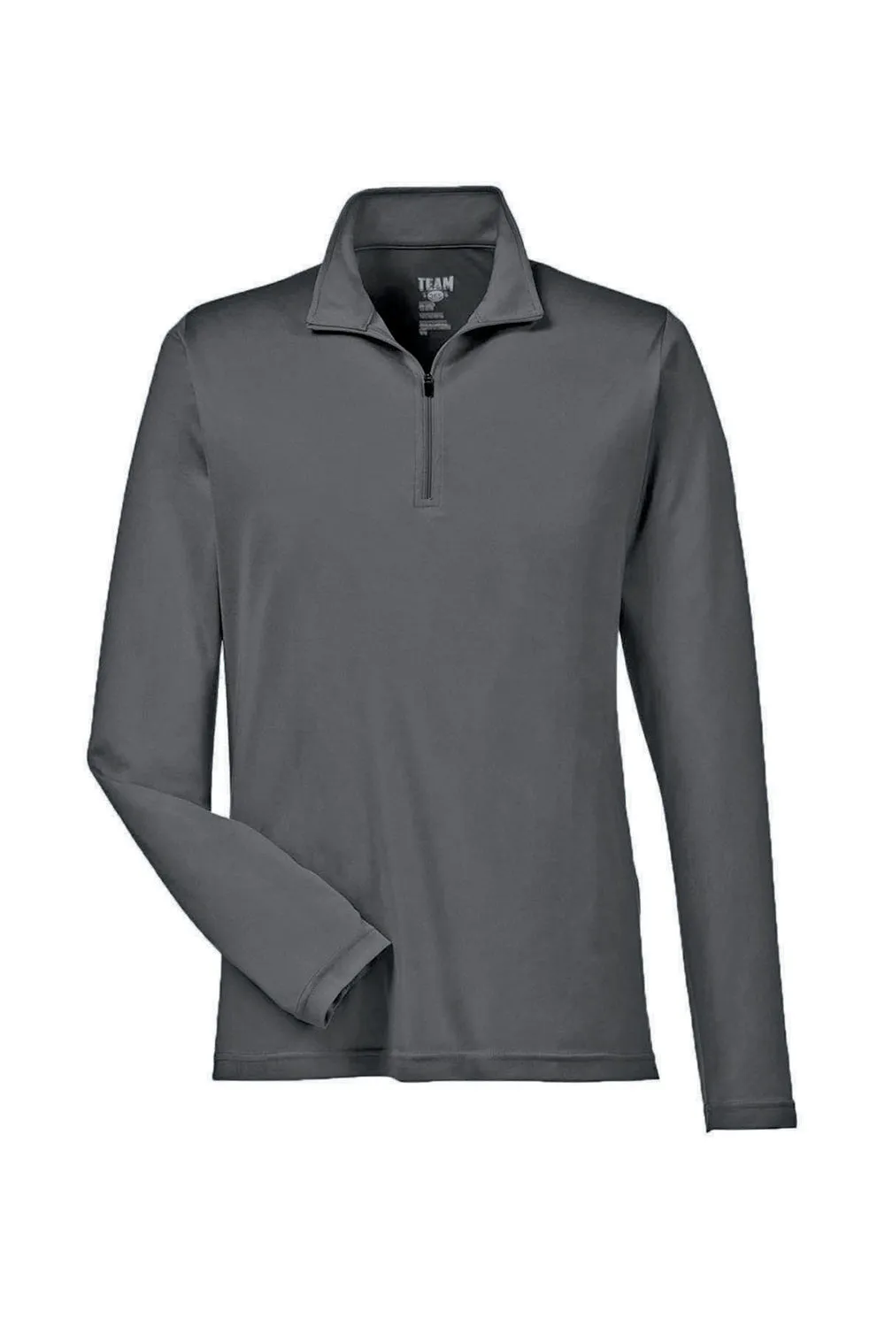 Sweat-shirt Performance 1/4 Zip Homme Team 365 - Zone d'évacuation de l'humidité - Gris Graphite