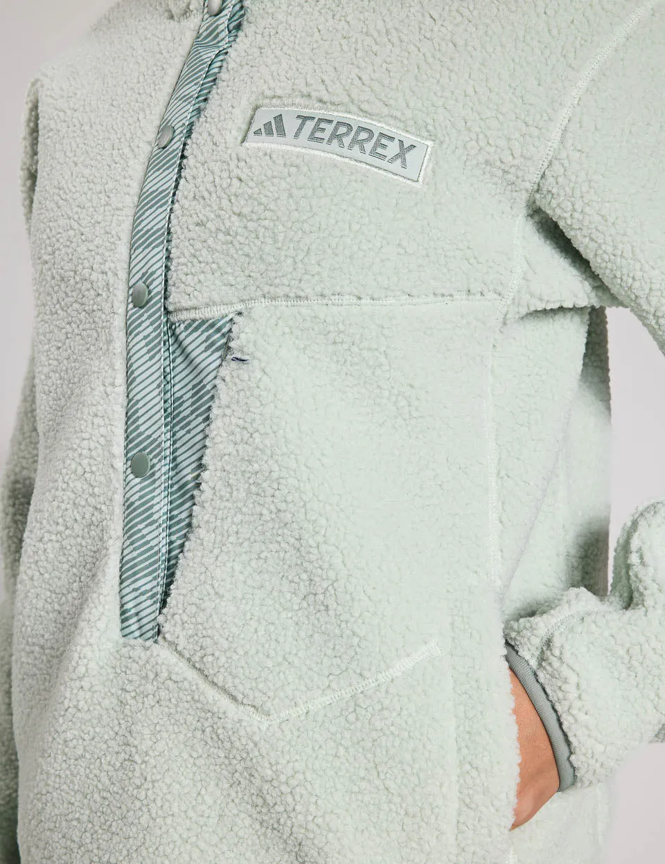 Terrex Xploric Pull-over en polaire à haute densité - Vert lin