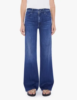 The Hustler Roller Sneak à Haute Taille et Jambe Large, Vêtement Héritage mother-denim