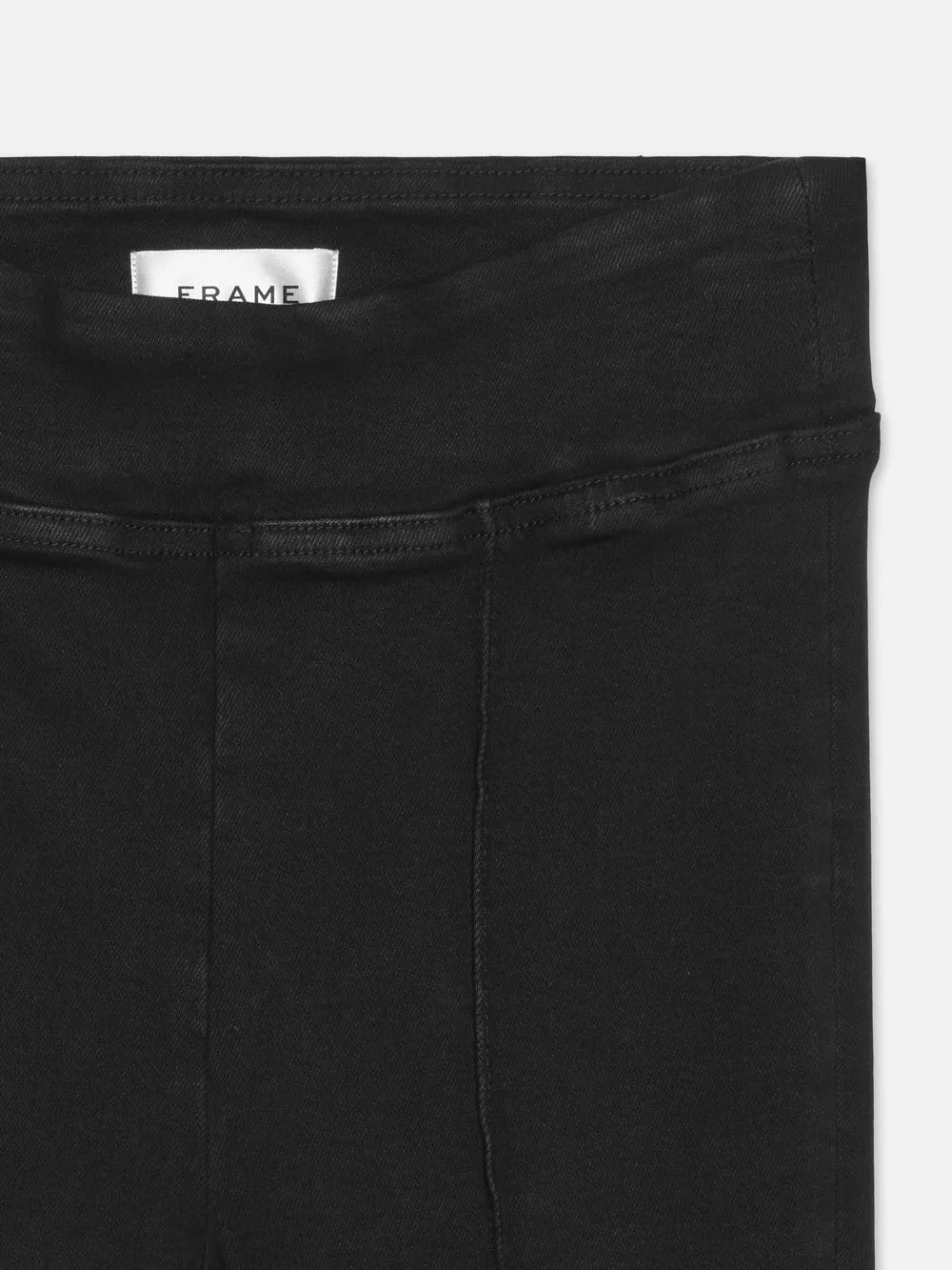 La Bottine Mini Jetset Crop à Pinces -- Noir Brillant