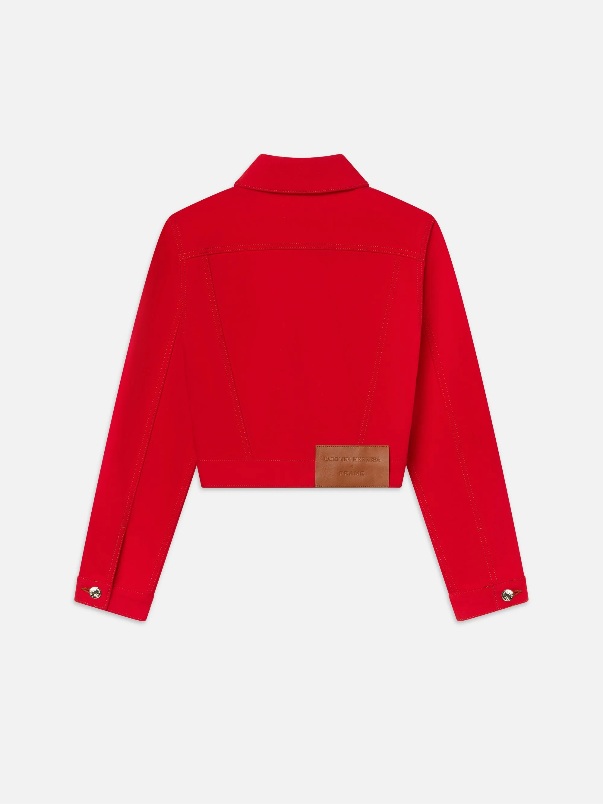 La Veste en Jean Sur Mesure -- Rouge Herrera