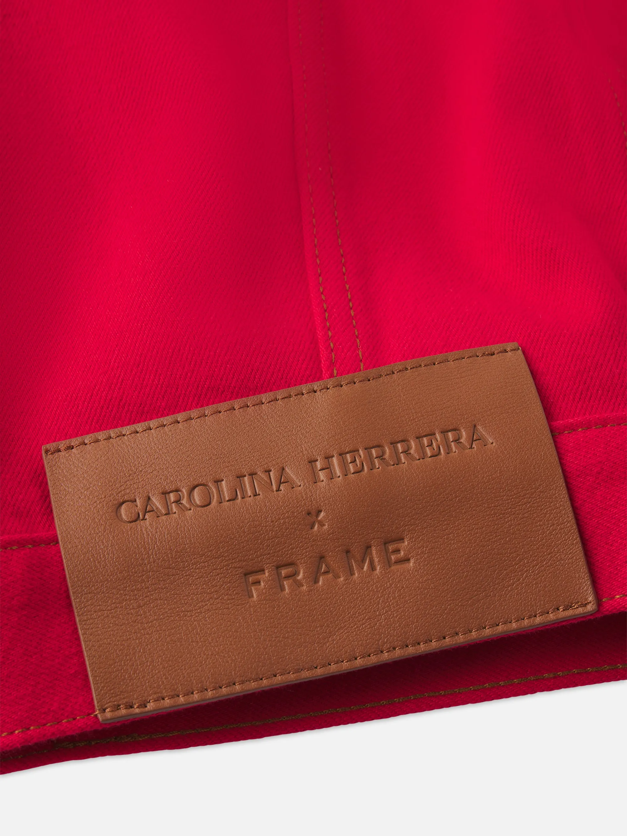La Veste en Jean Sur Mesure -- Rouge Herrera