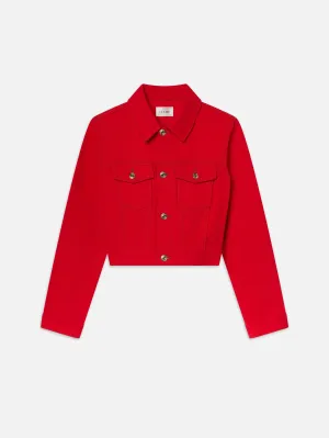La Veste en Jean Sur Mesure -- Rouge Herrera