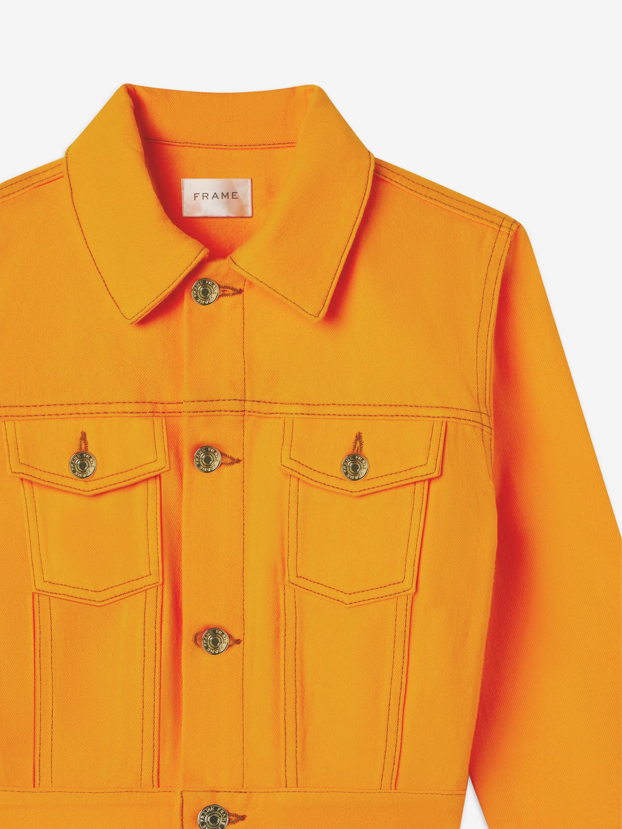 La Veste en Jean Sur Mesure -- Jaune Souci