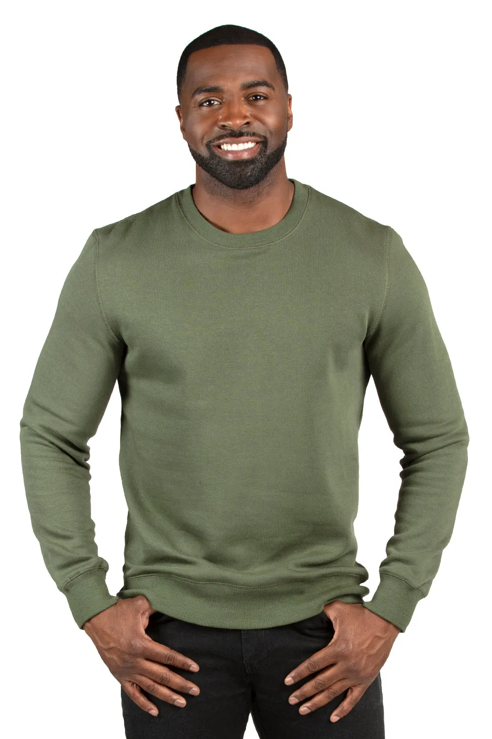 Threadfast Apparel Pull molletonné ultime pour hommes - Vert armée