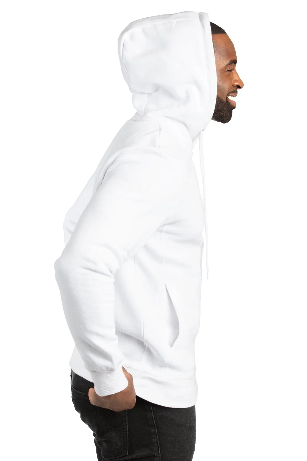 Threadfast Apparel Sweat à capuche ultime pour hommes avec poches - Blanc
