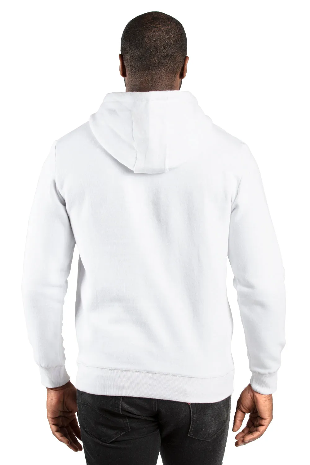 Threadfast Apparel Sweat à capuche ultime pour hommes avec poches - Blanc