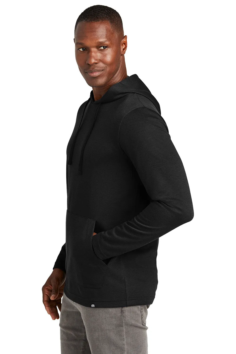 TravisMathew Sweat à capuche résistant aux plis pour homme avec poche kangourou - Noir