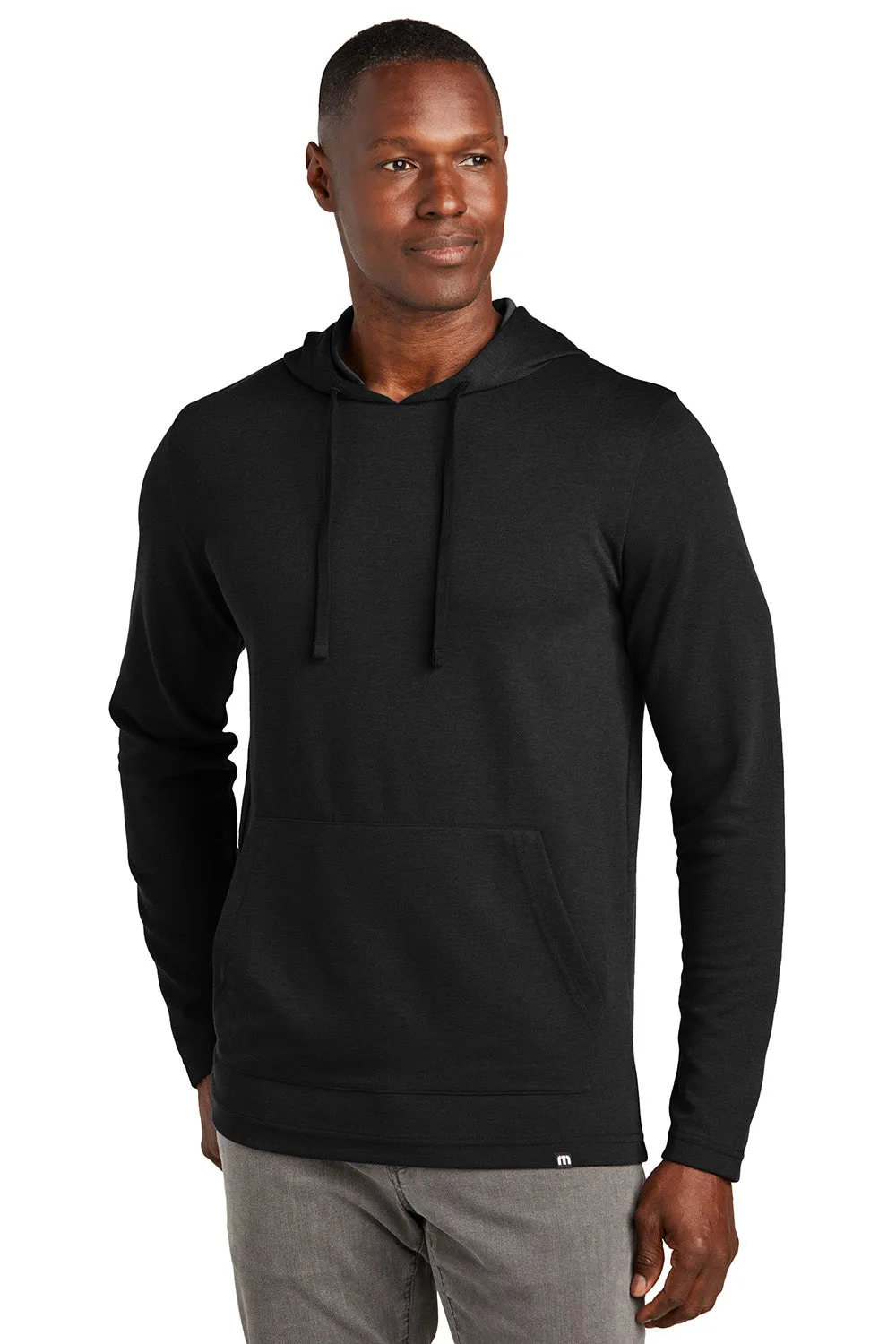 TravisMathew Sweat à capuche résistant aux plis pour homme avec poche kangourou - Noir