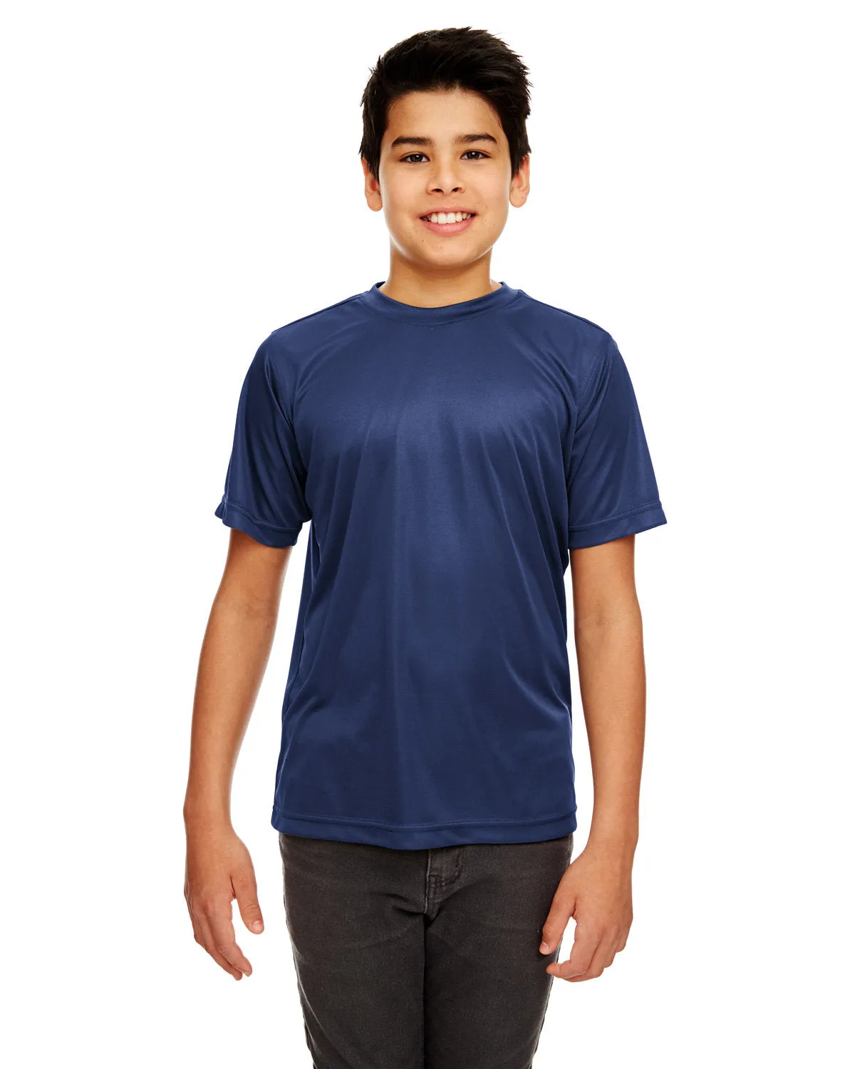 UltraClub 8420Y T-shirt sportif interlock frais et sec pour jeunes
