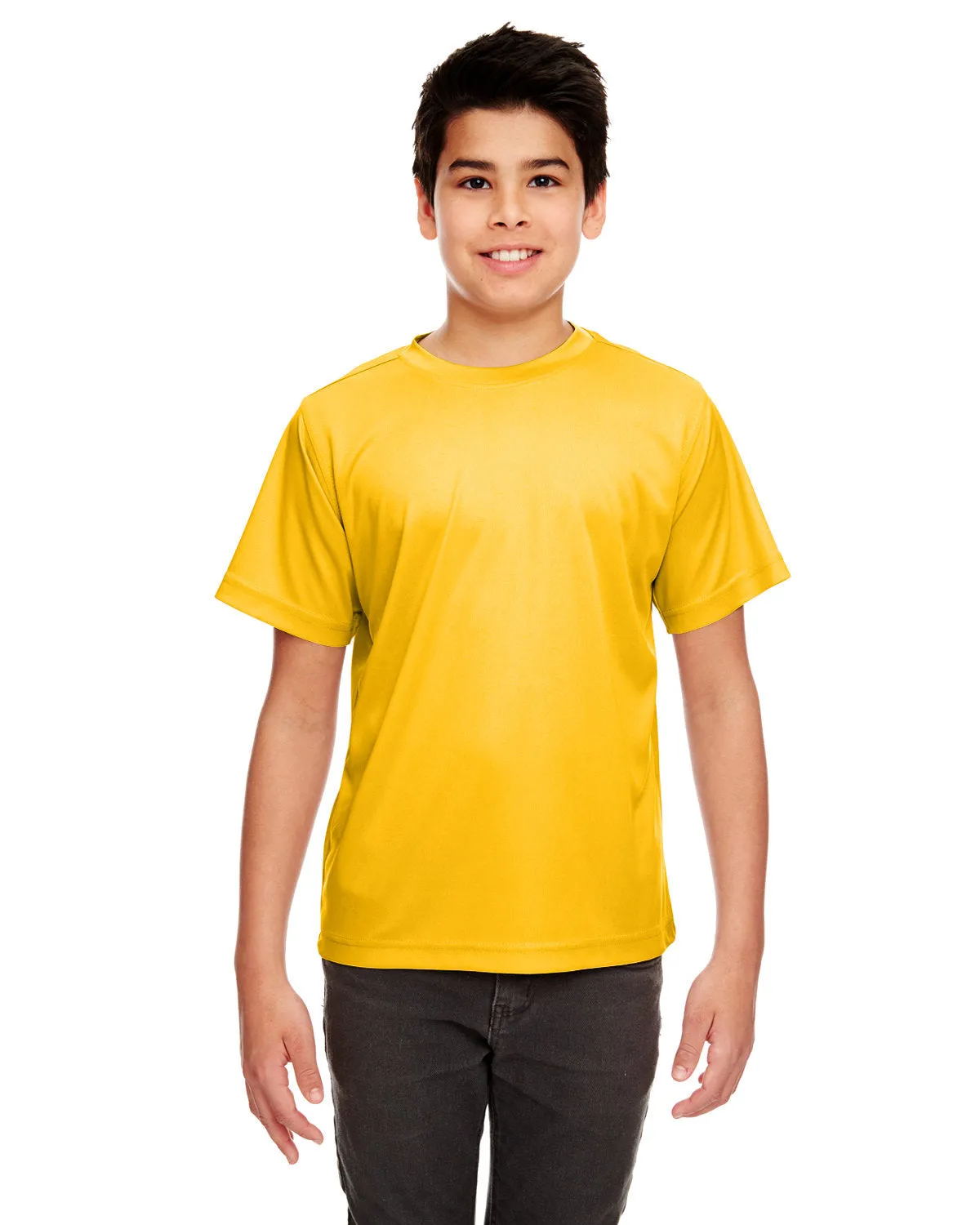 UltraClub 8420Y T-shirt sportif interlock frais et sec pour jeunes