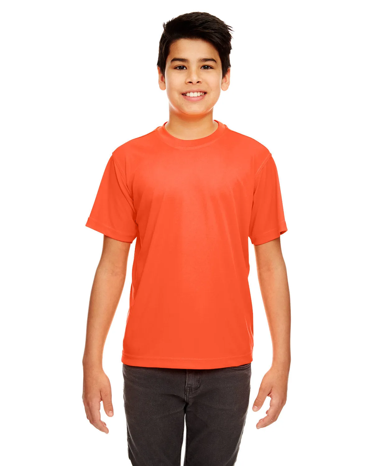 UltraClub 8420Y T-shirt sportif interlock frais et sec pour jeunes