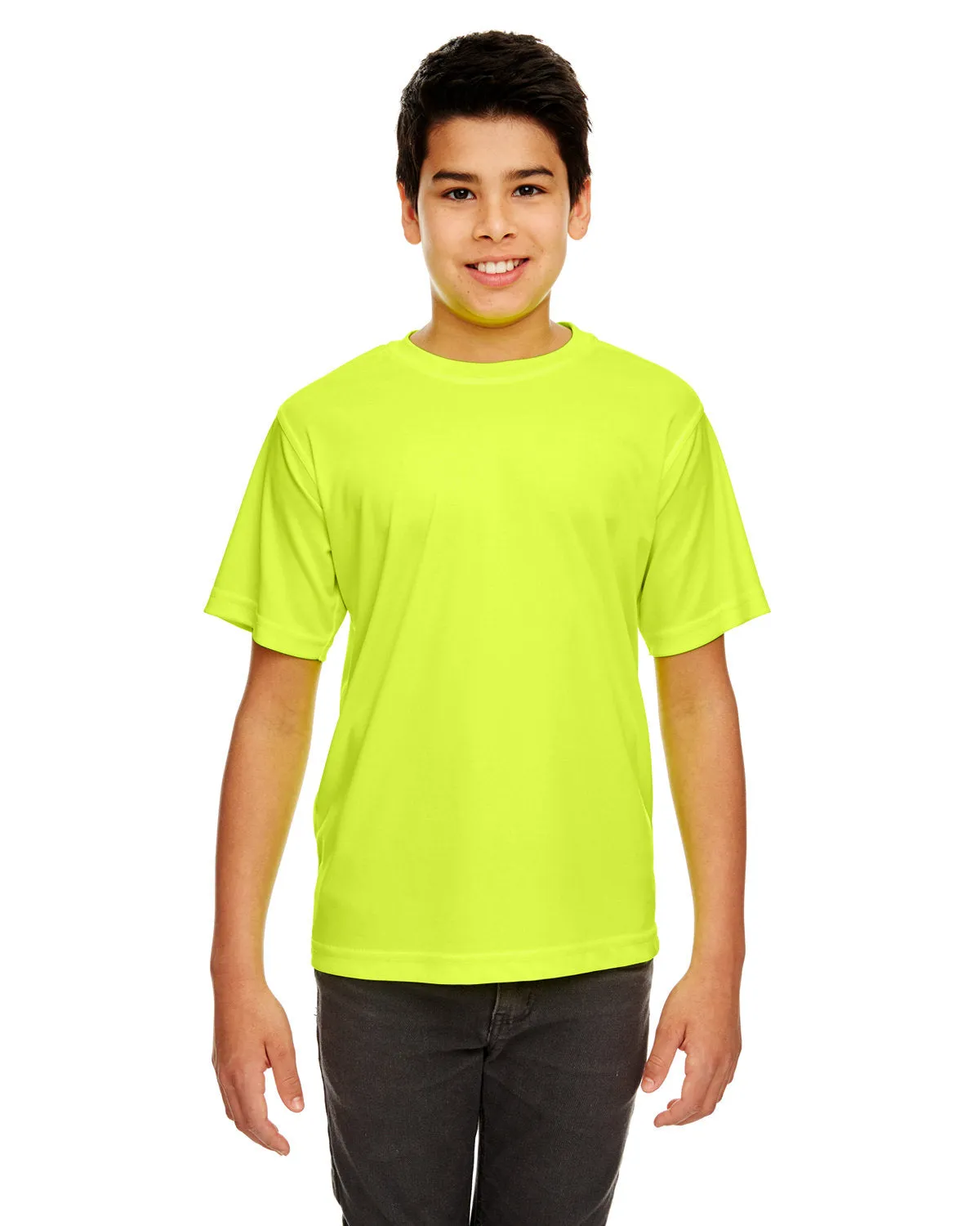 UltraClub 8420Y T-shirt sportif interlock frais et sec pour jeunes