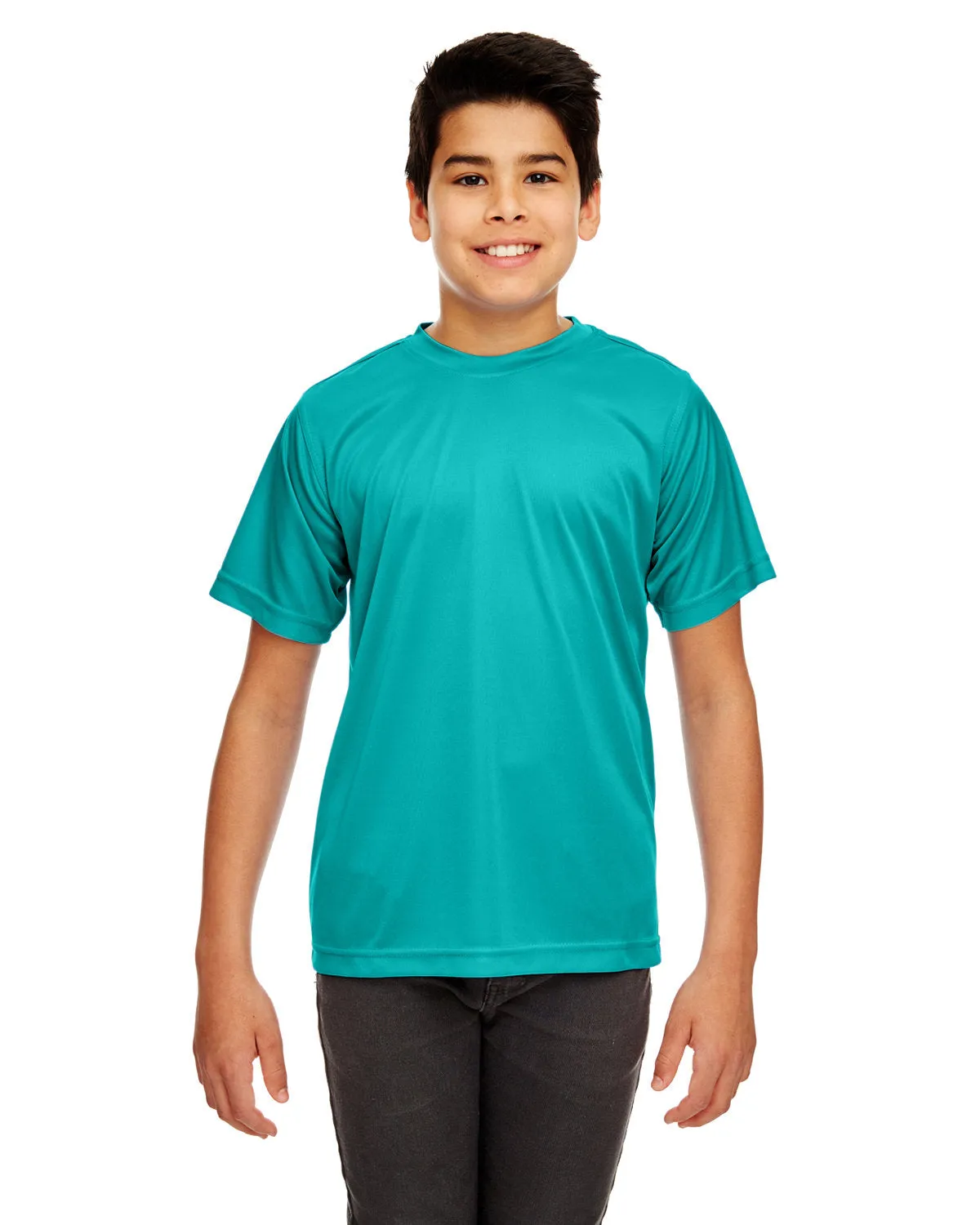 UltraClub 8420Y T-shirt sportif interlock frais et sec pour jeunes