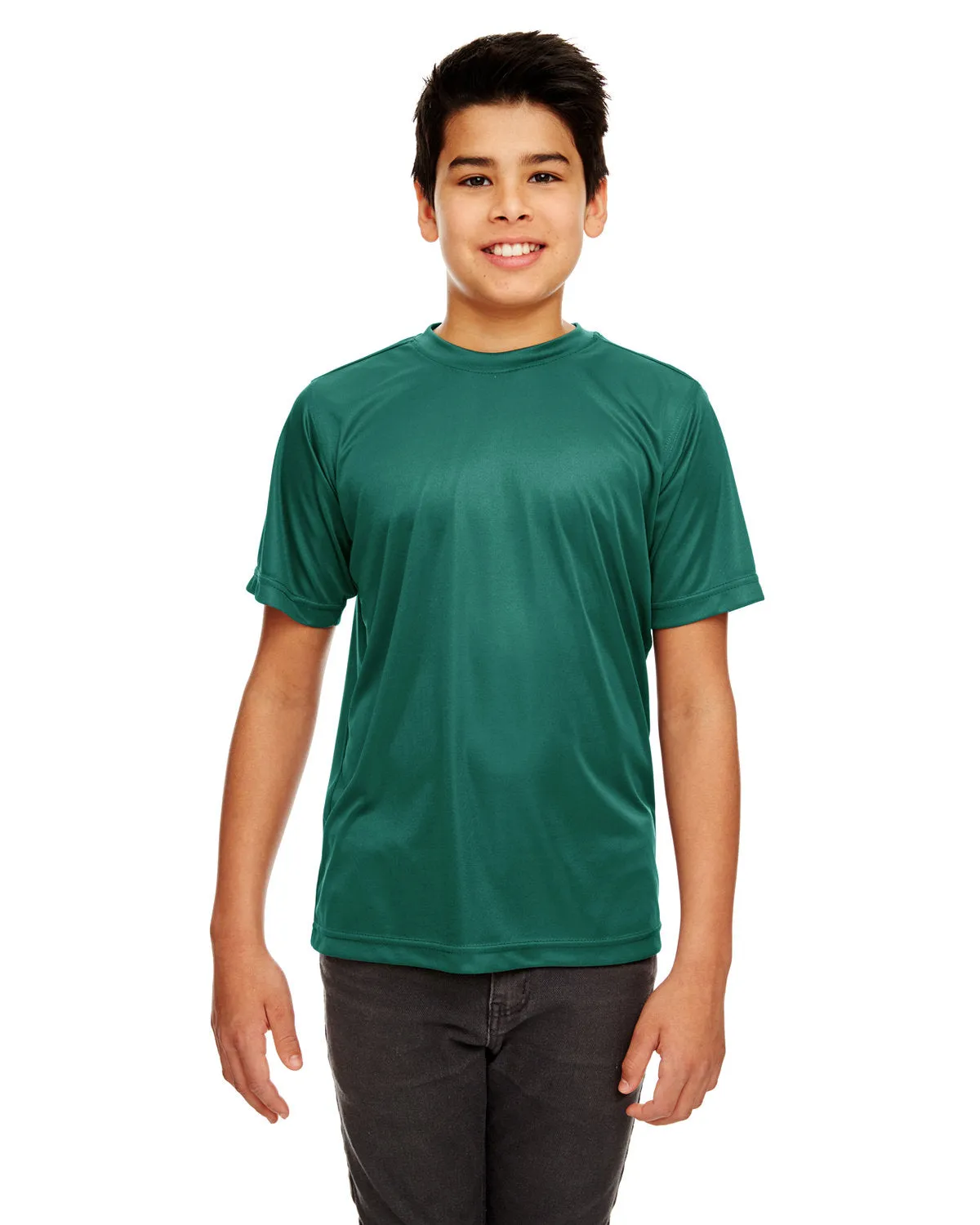 UltraClub 8420Y T-shirt sportif interlock frais et sec pour jeunes