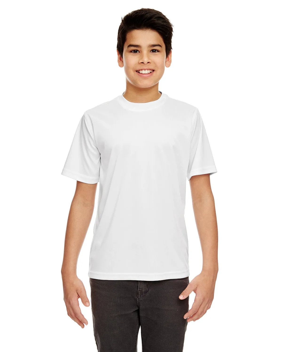 UltraClub 8420Y T-shirt sportif interlock frais et sec pour jeunes