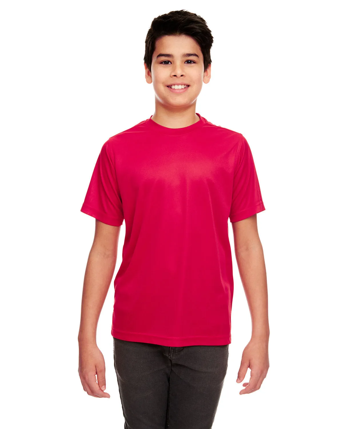 UltraClub 8420Y T-shirt sportif interlock frais et sec pour jeunes