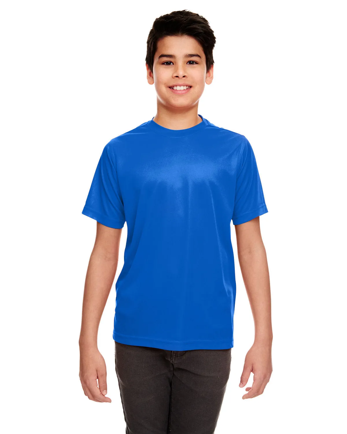 UltraClub 8420Y T-shirt sportif interlock frais et sec pour jeunes