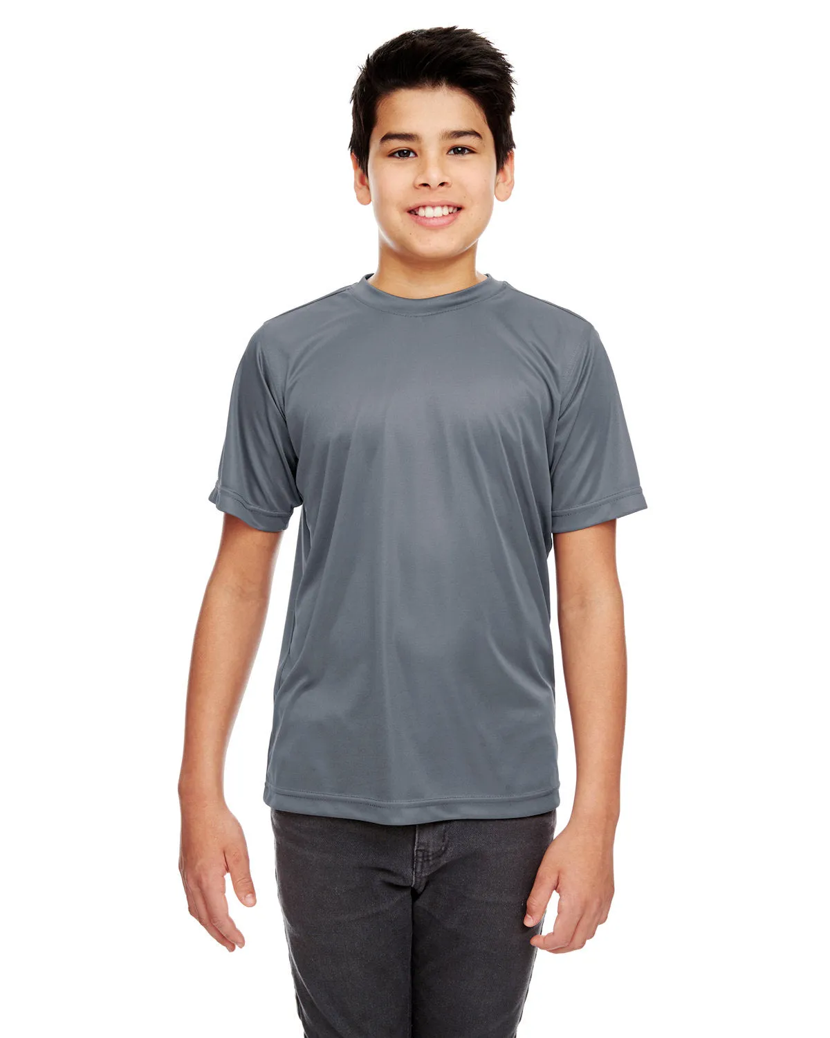 UltraClub 8420Y T-shirt sportif interlock frais et sec pour jeunes