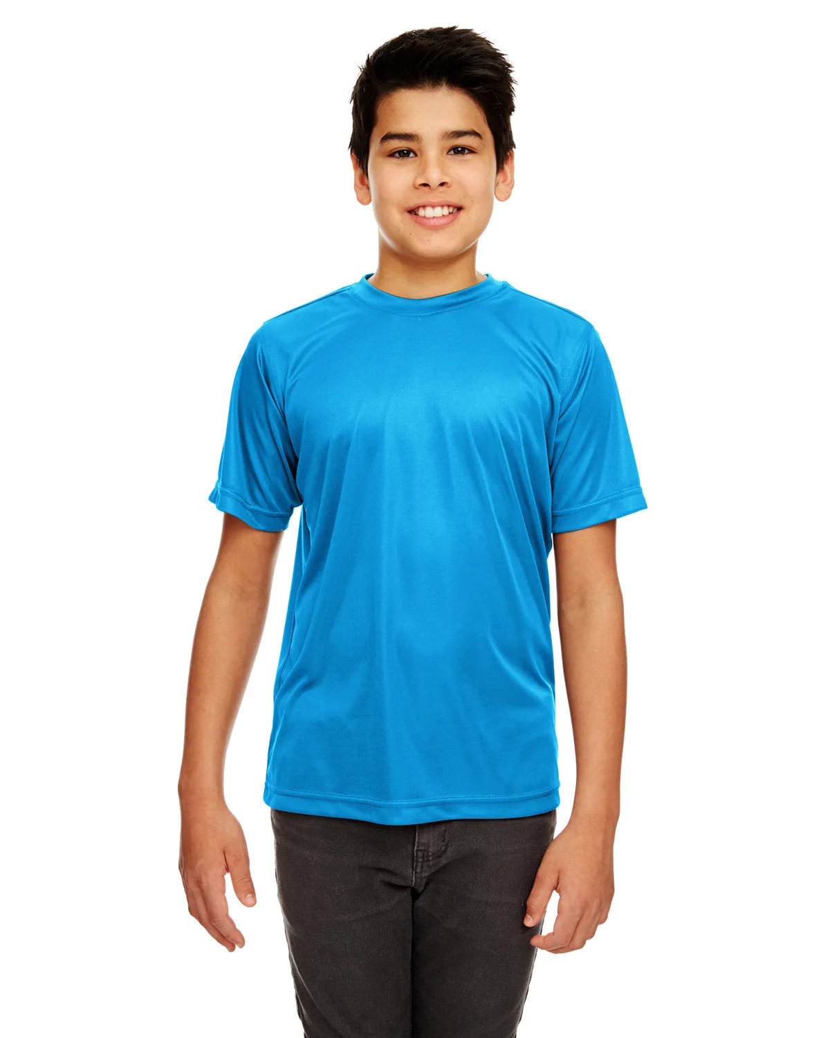 UltraClub 8420Y T-shirt sportif interlock frais et sec pour jeunes